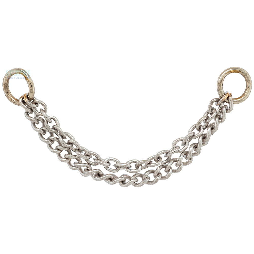 "Close Knit" Chain Attachment in Gold