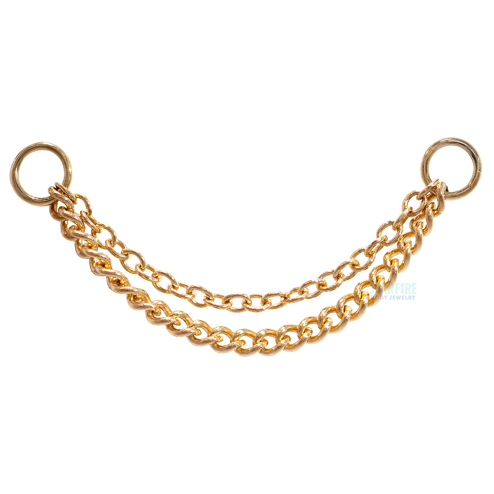 "Close Knit" Chain Attachment in Gold