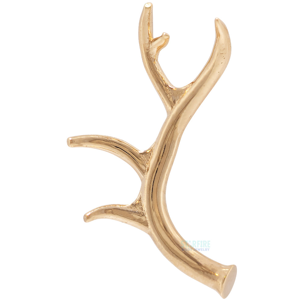 Antler Threaded End in Gold & Platinum