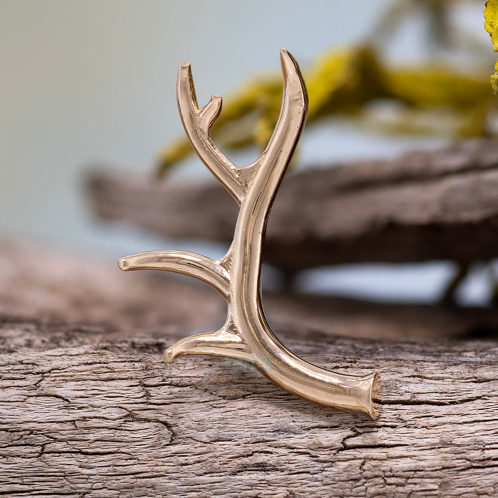 Antler Threaded End in Gold & Platinum