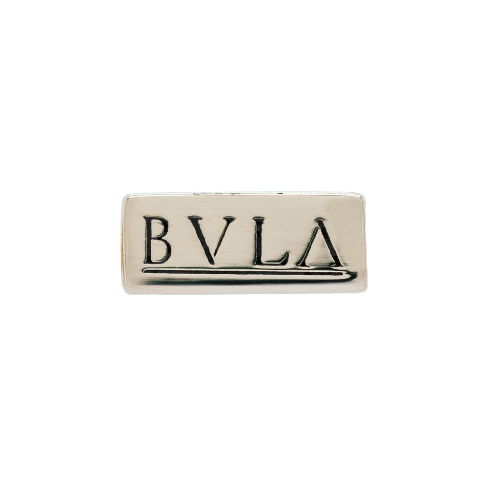 Gold & Platinum Threaded Flatback / Labret Post / Straight Barbell End with Fixed Antiqued BVLA Disc