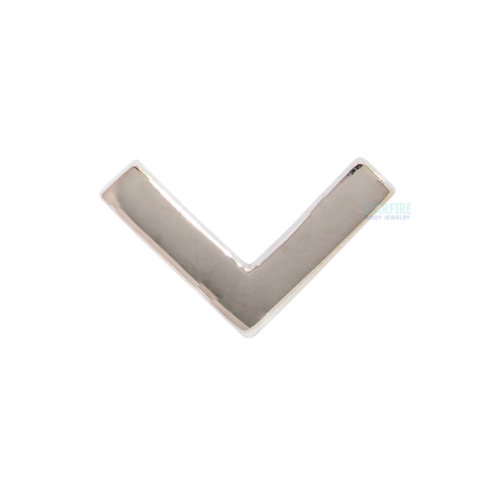 threadless: Flat V Pin in Gold & Platinum
