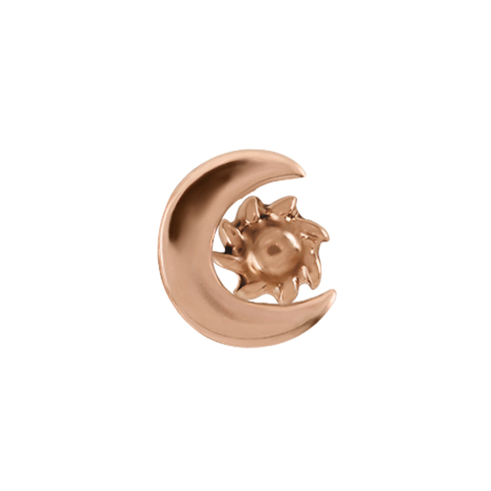 threadless: Moon & Sun Pin in Gold