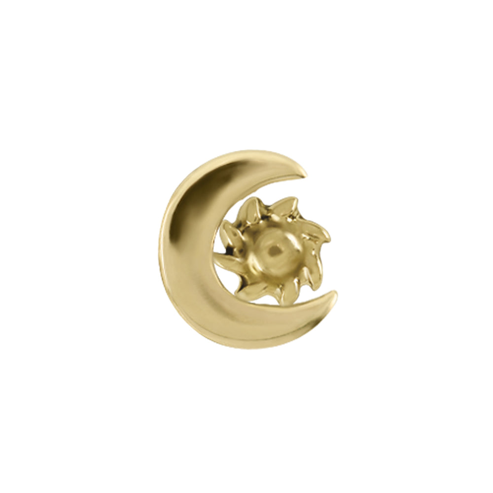 threadless: Moon & Sun Pin in Gold