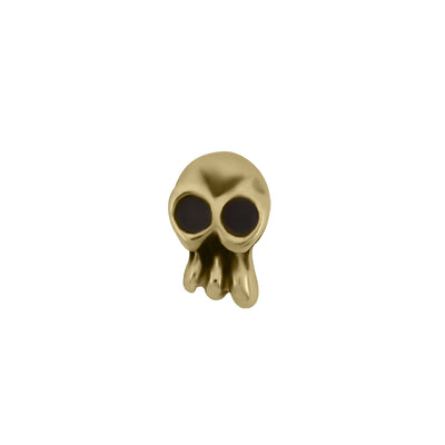 "Skull Duggery" Threaded End in Gold