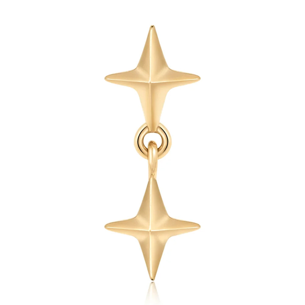 threadless: "North Star" End with Dangle in Gold