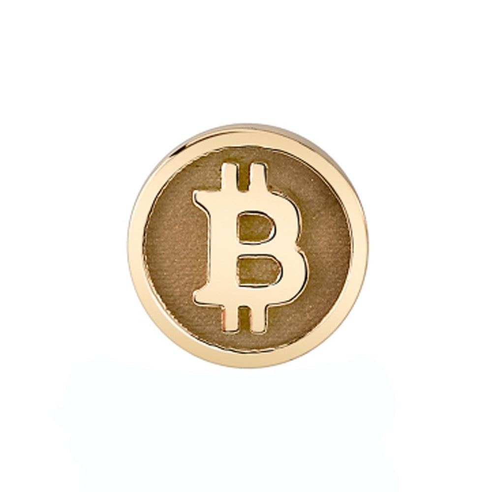 "Bitcoin" Threaded End in Gold & Platinum