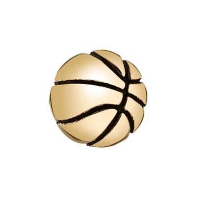 Basketball Threaded End in Gold