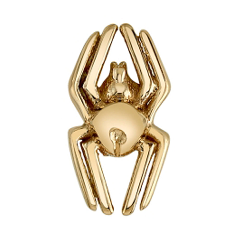 "Larissa's Spider" Threaded End in Gold