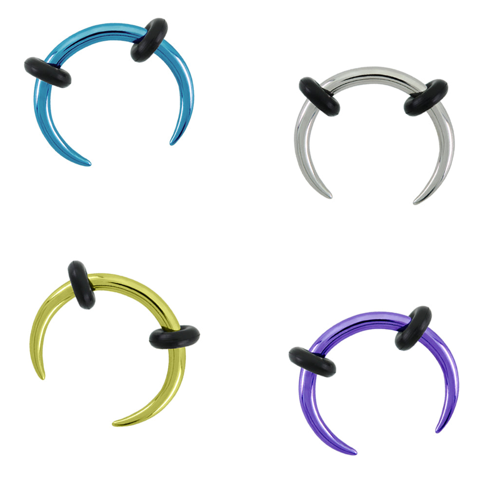 Titanium Circular Tusk - Rainbow