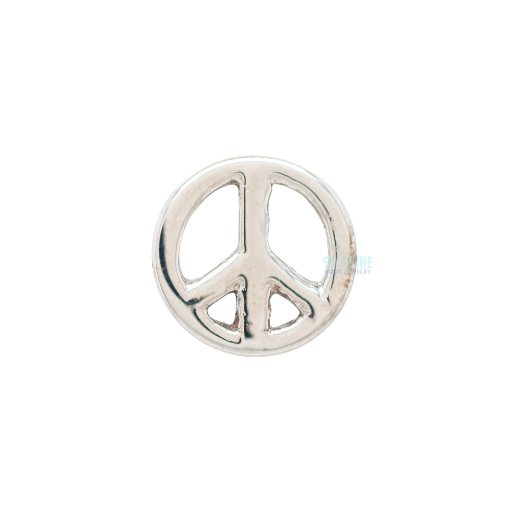 threadless: "Peace!" Sign Pin in Gold & Platinum