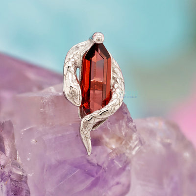 threadless: "Eve Was Framed" End in Gold with Garnet