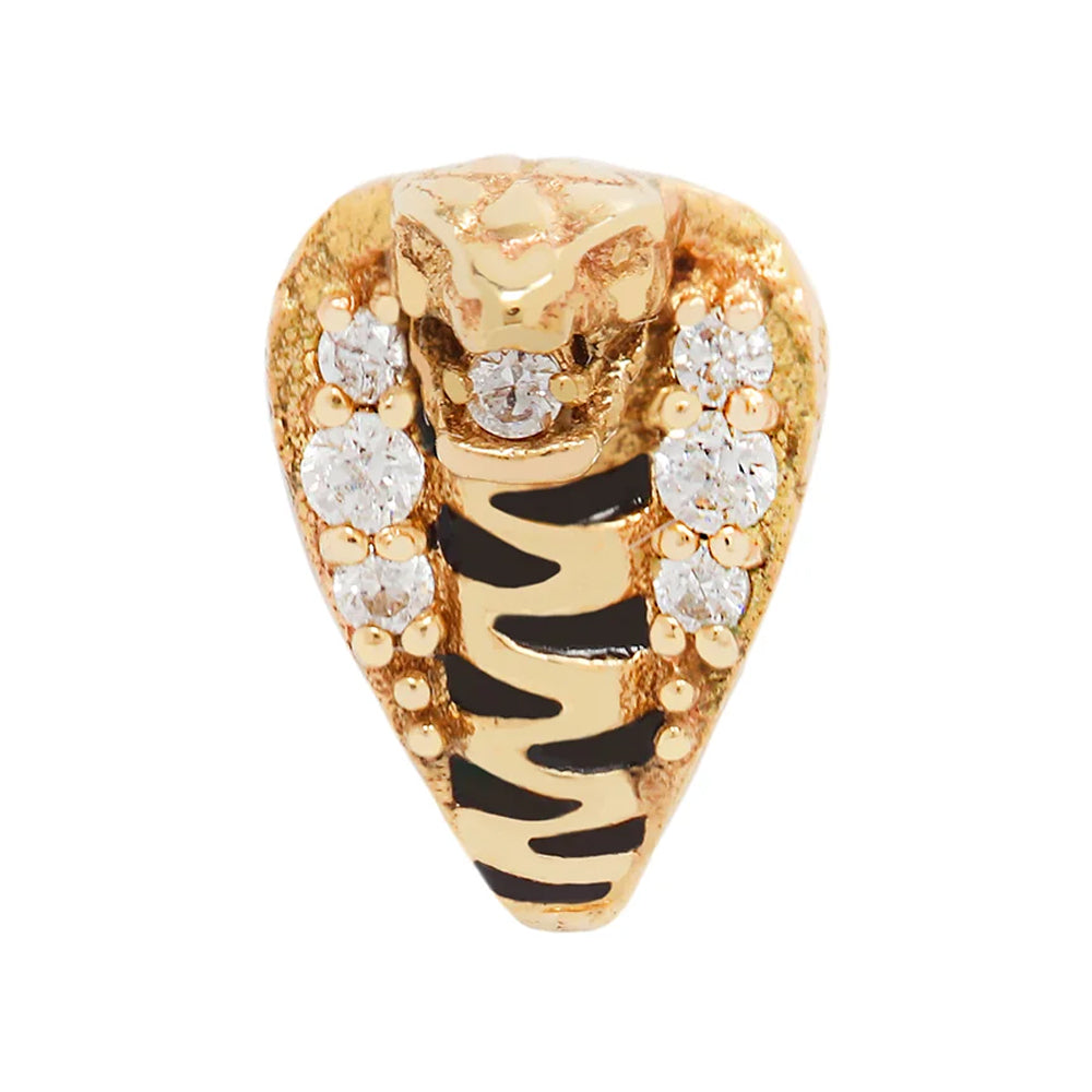 threadless: "Savage" End in Gold with CZ's