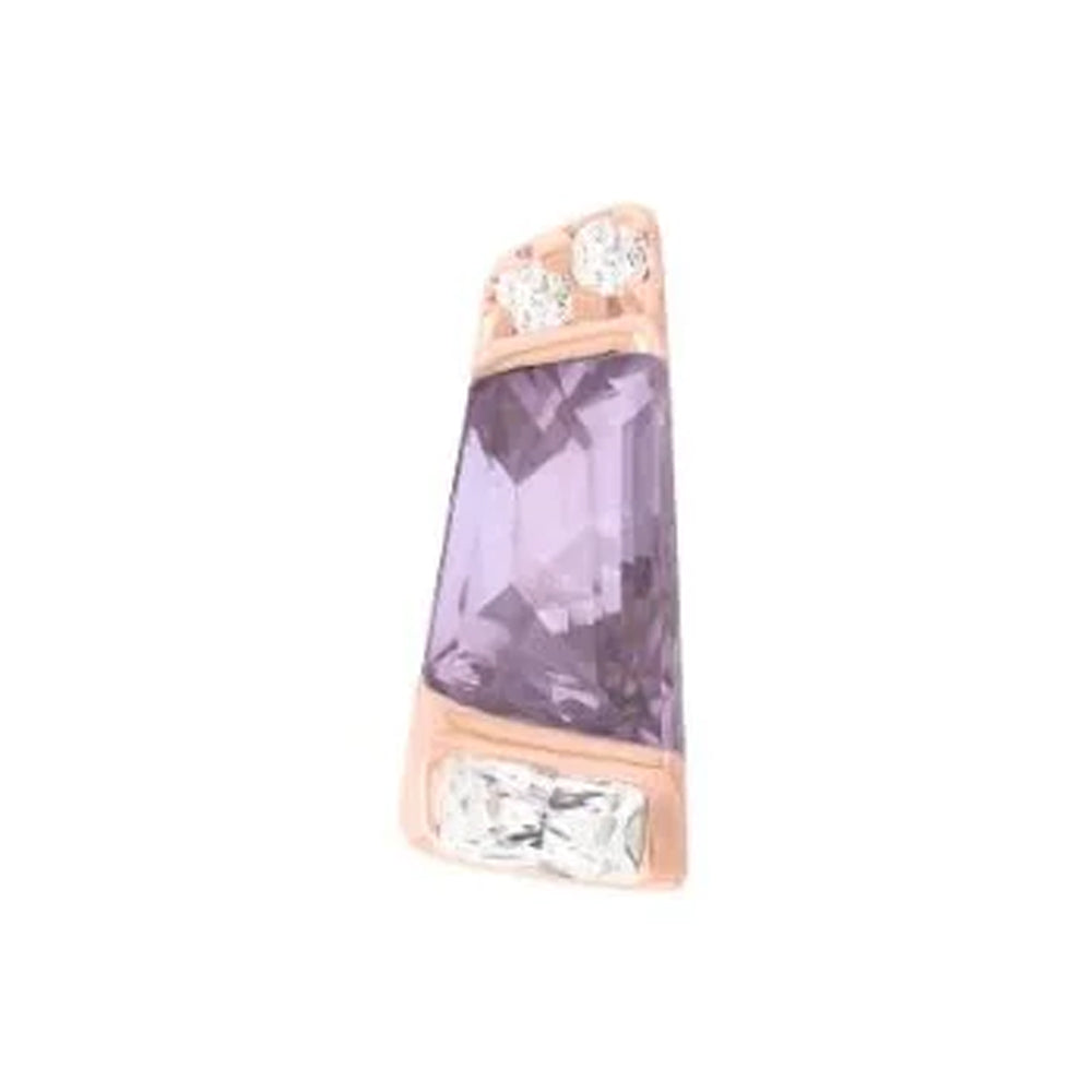 threadless: "Saboteur" End in Gold with Amethyst & CZ's