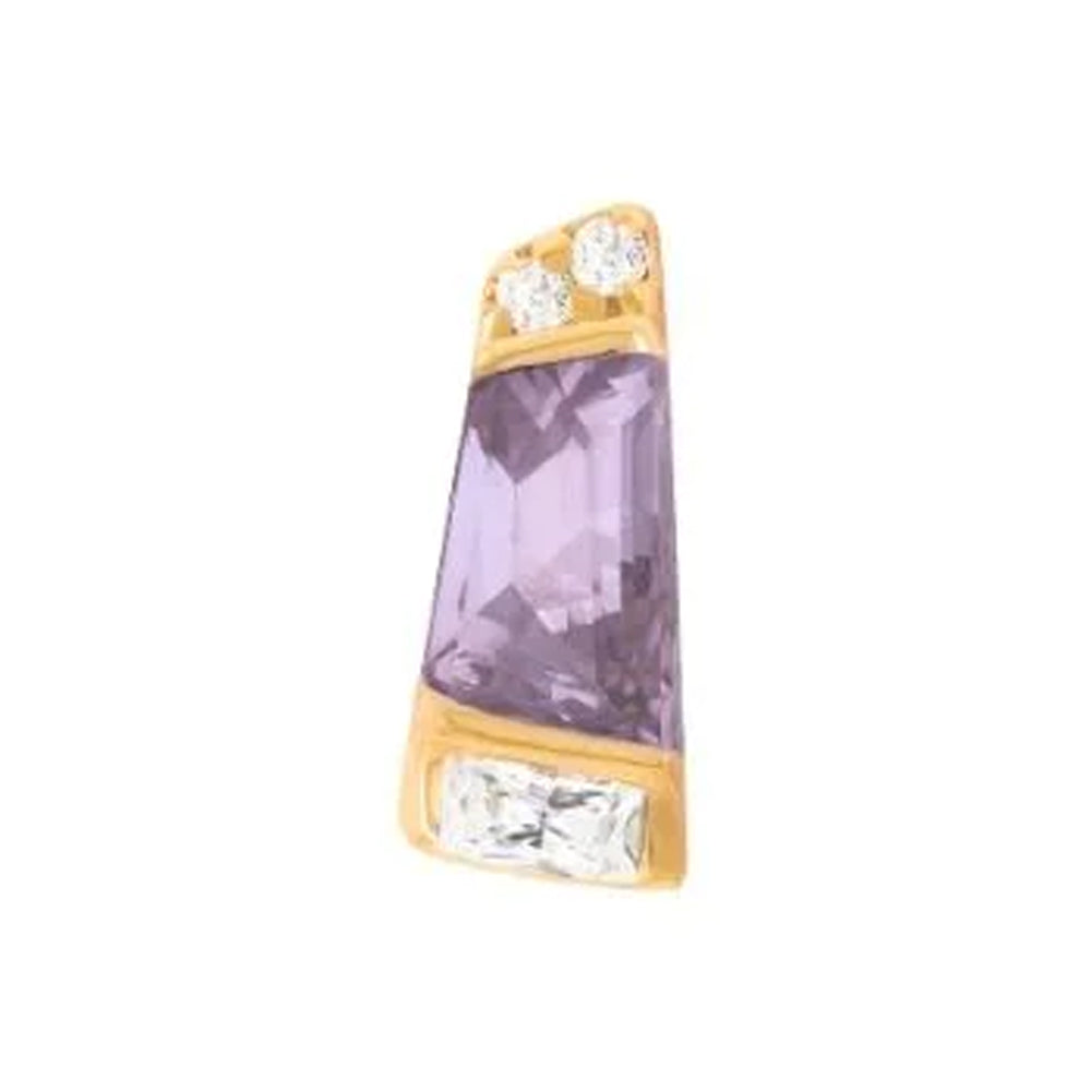threadless: "Saboteur" End in Gold with Amethyst & CZ's