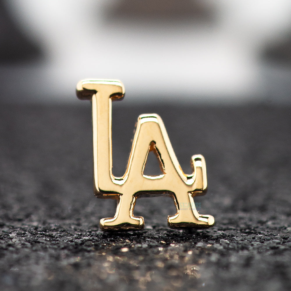 threadless: Los Angeles Pin in Gold & Platinum