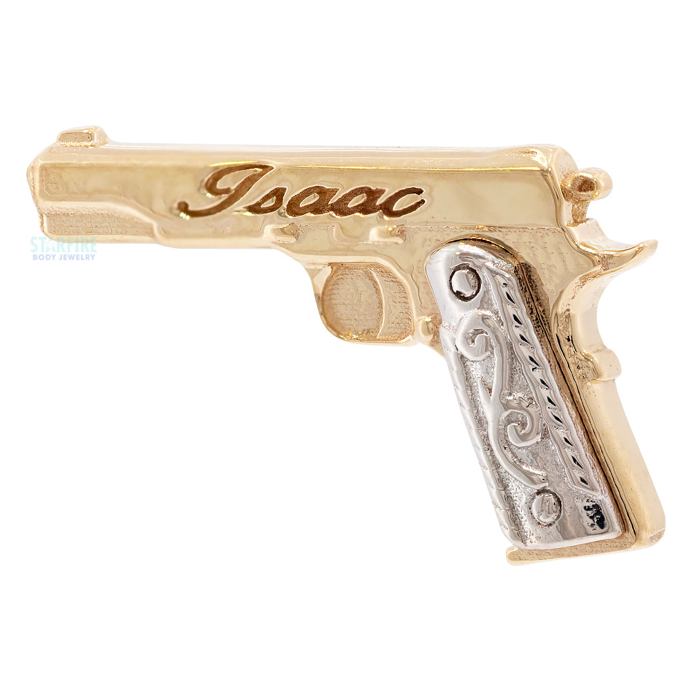 "Isaac" Threaded End in Gold