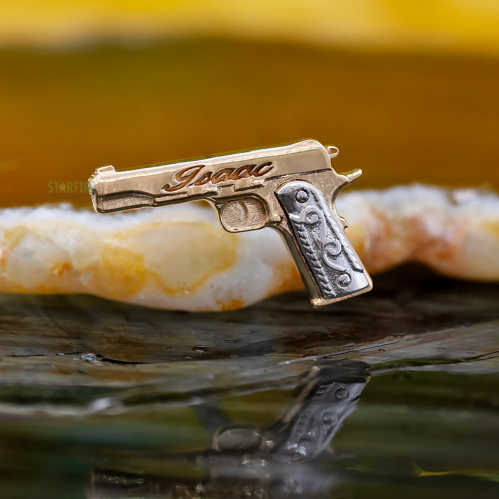 "Isaac" Threaded End in Gold