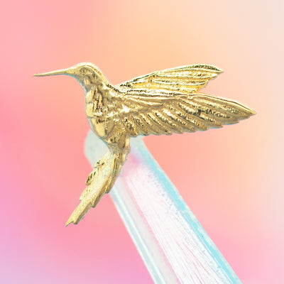 "Hummingbird 1" Threaded End in Gold