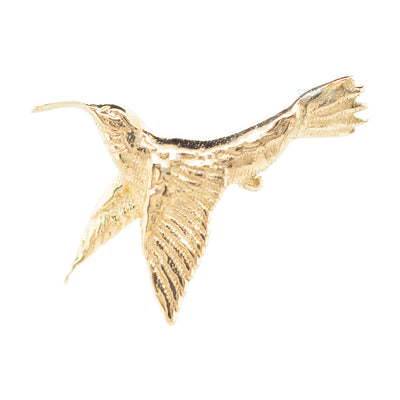 "Hummingbird 3" Threaded End in Gold