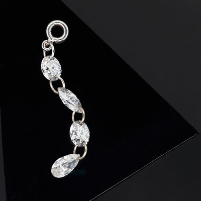 "Morana" Chain Charm in Gold with DIAMONDS