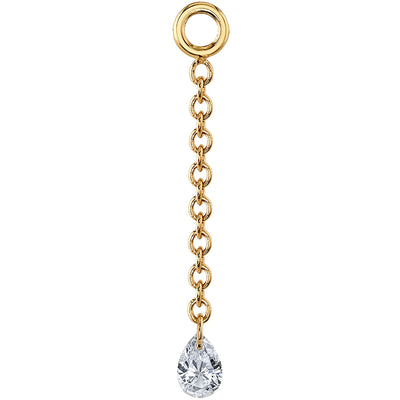 "Algea" Chain Charm in Gold with DIAMOND