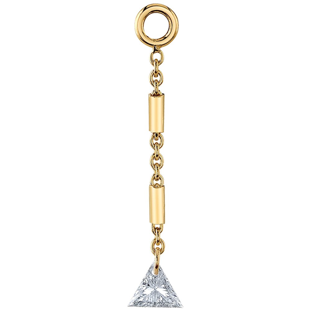 "Elpis" Chain Charm in Gold with DIAMOND