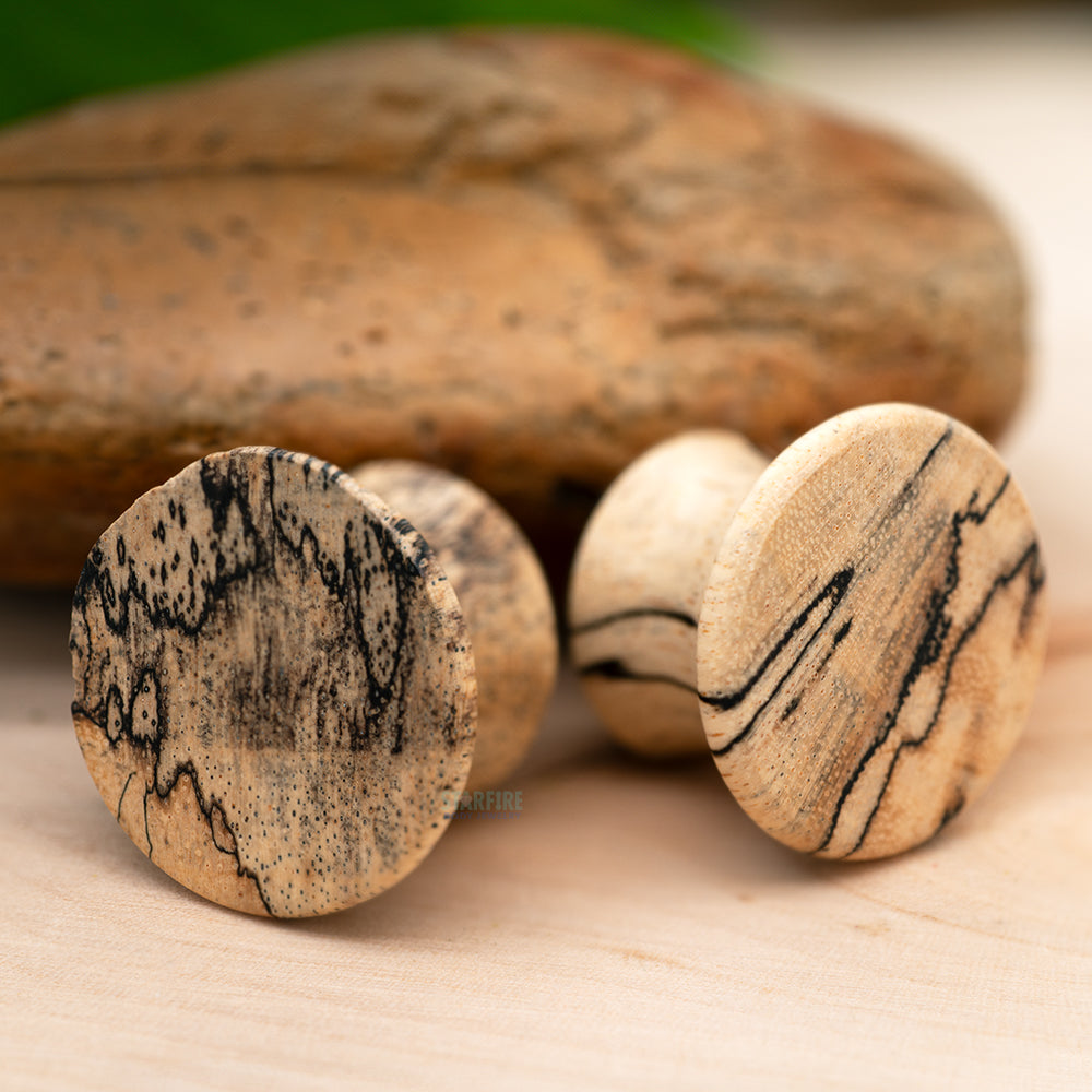 Mayan Style Wood Plugs - Tamarind