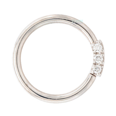 "Blaze 3" Seam Ring in Gold with DIAMONDS