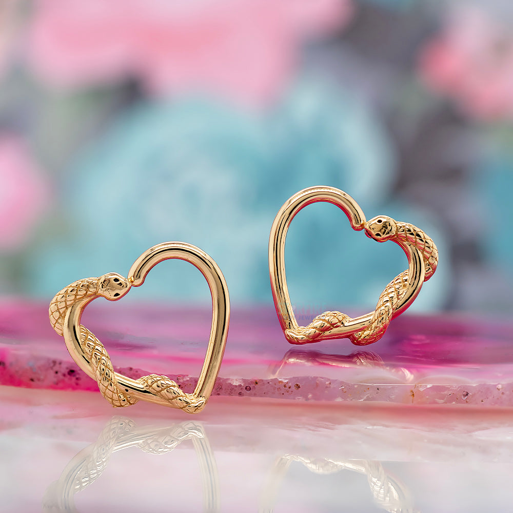 "Ophidian Heart" Ring in Gold