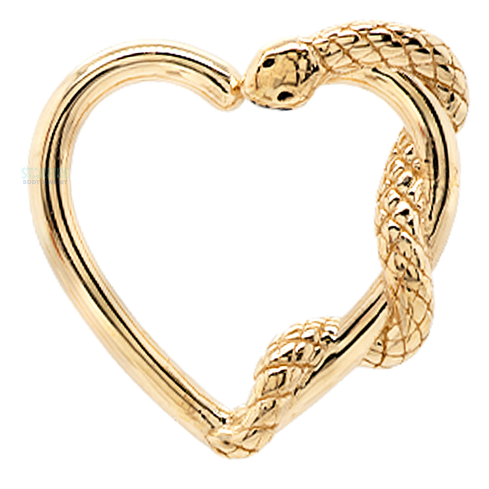 "Ophidian Heart" Ring in Gold
