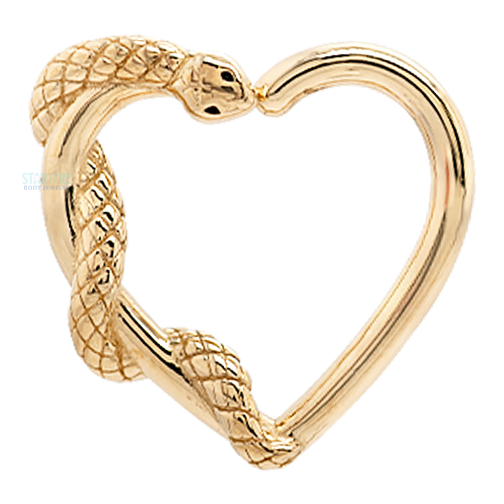 "Ophidian Heart" Ring in Gold