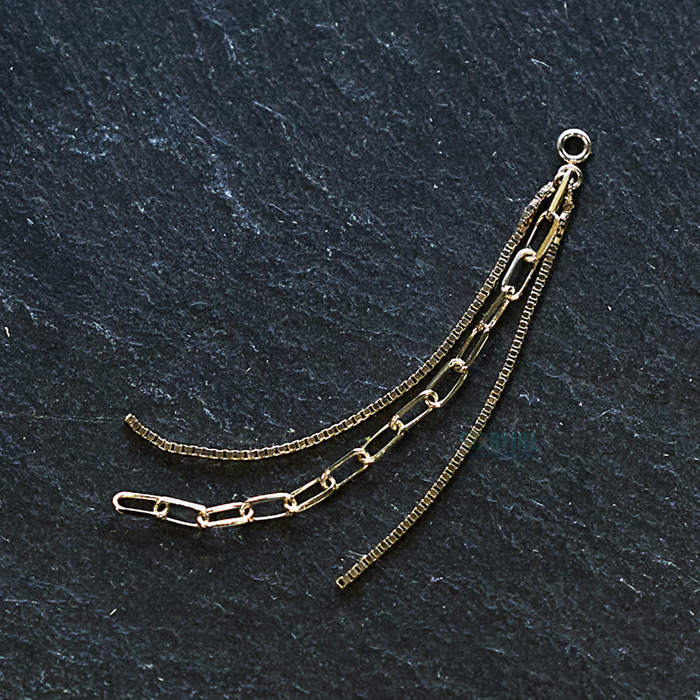 "Rapunzel" Chain Charm in Gold