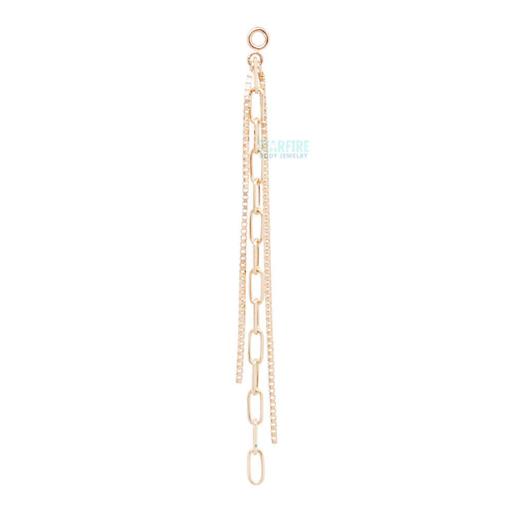 "Rapunzel" Chain Charm in Gold