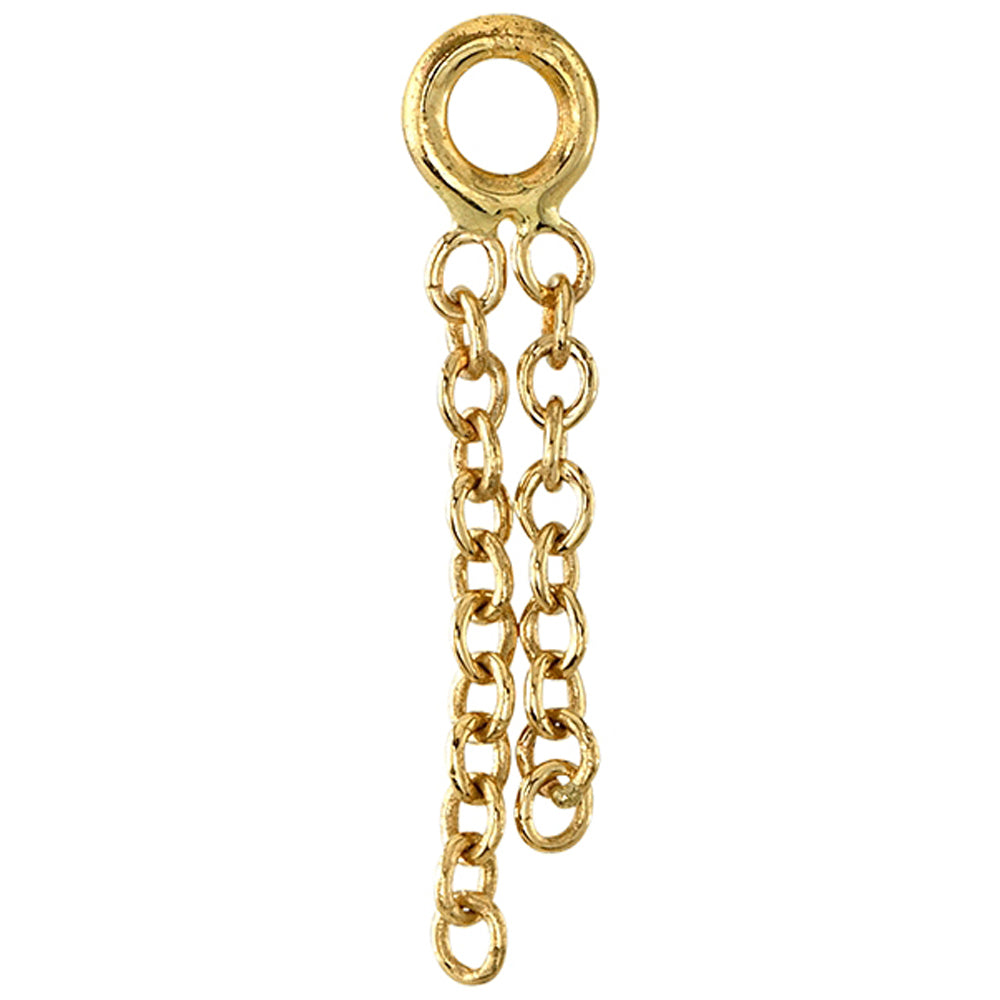 "Perdita 2" Chain Charm in Gold