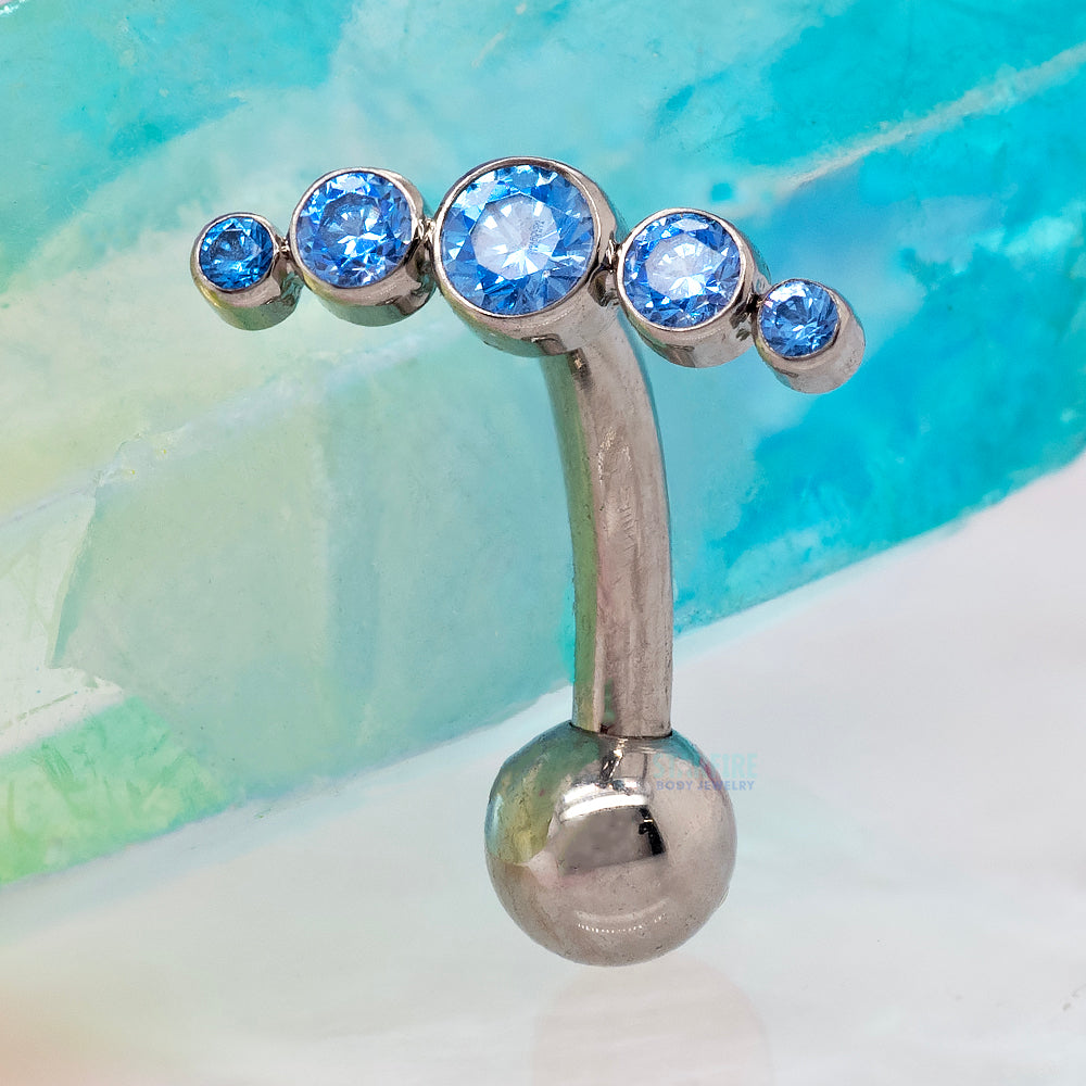 "Sparkle" Faceted Gem Micro Curve