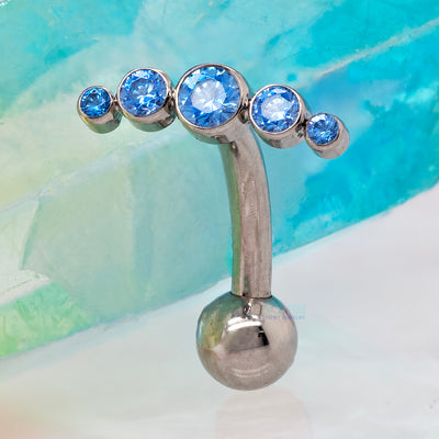 "Sparkle" Faceted Gem Micro Curve