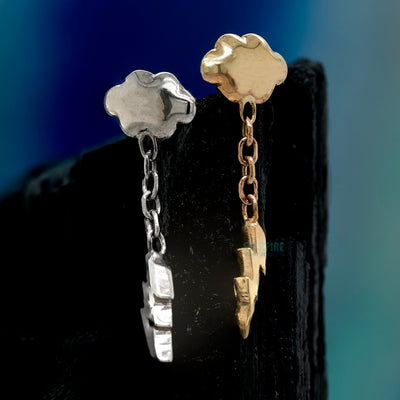 Cumulus 9 Dangle Threaded End in Gold