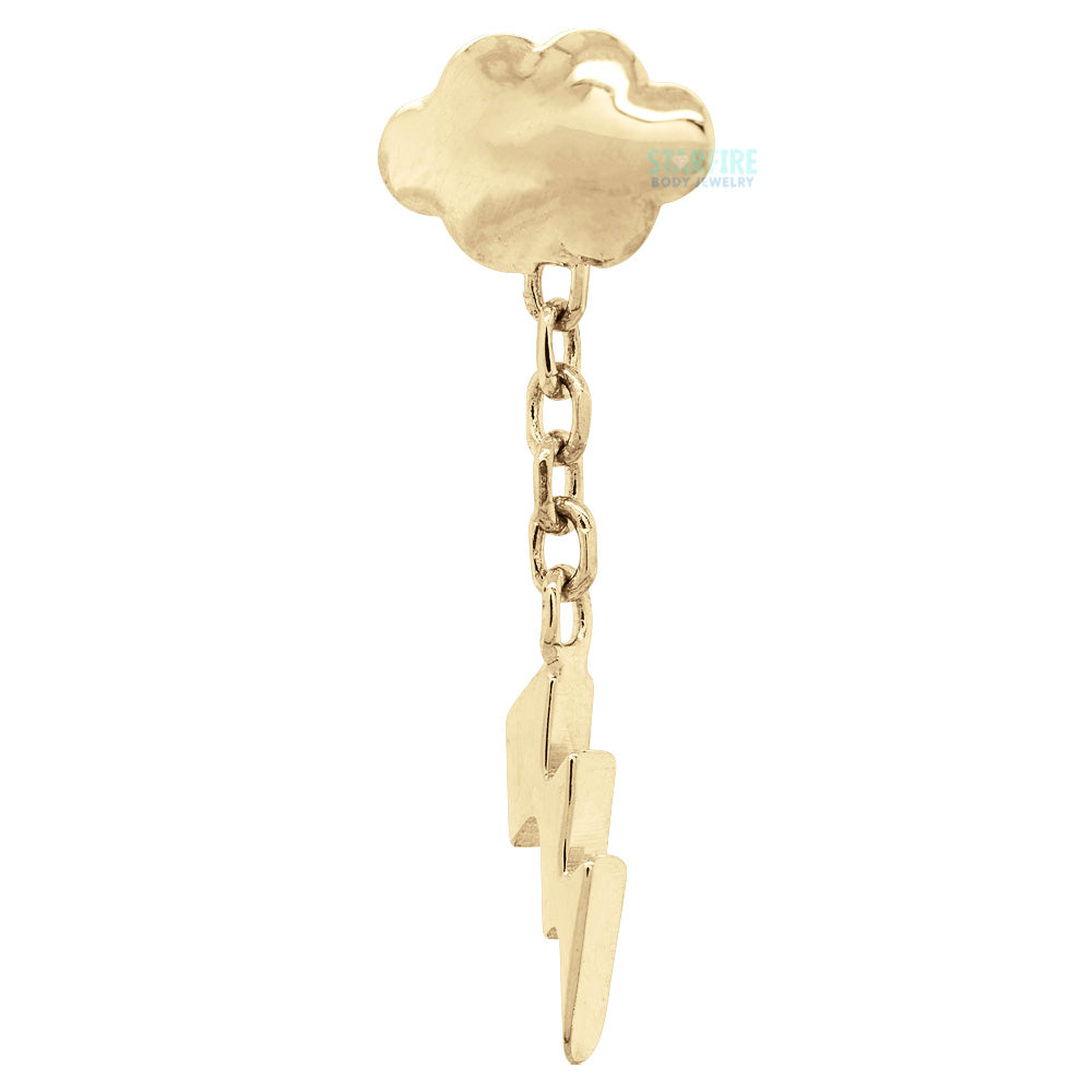 Cumulus 9 Dangle Threaded End in Gold