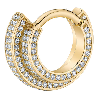 "Lysa" Hinge Ring in Gold with DIAMONDS