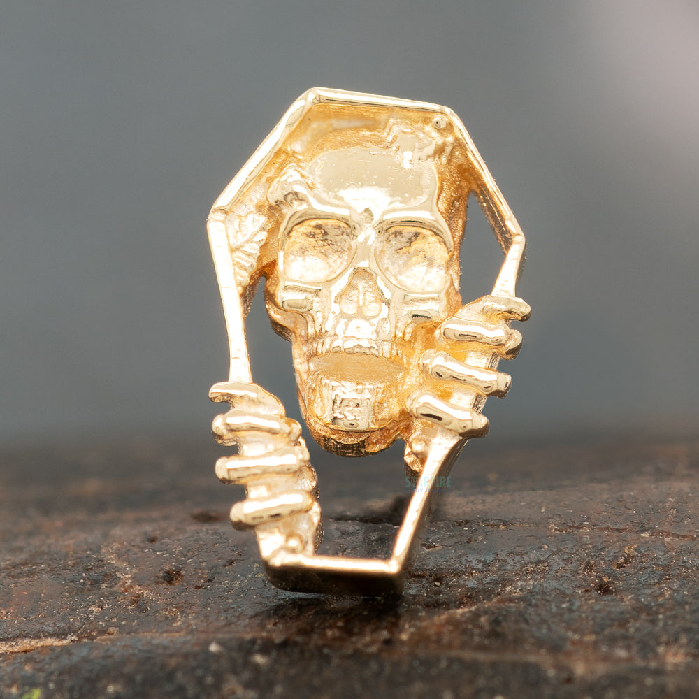 threadless: Coffin Pin in Gold
