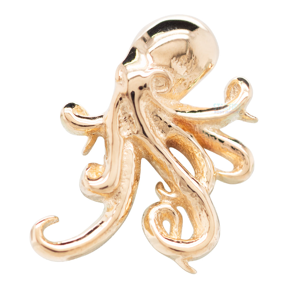 threadless: Octopus Pin in Gold