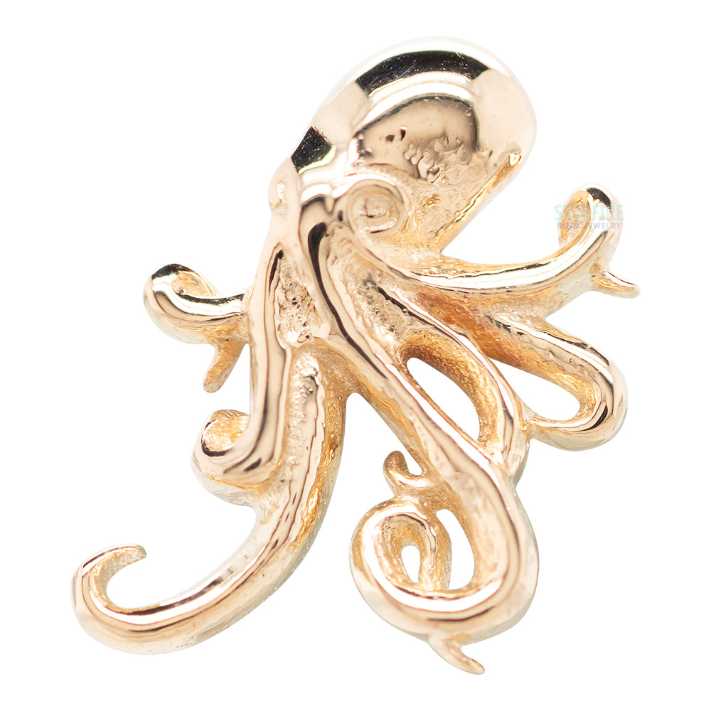 threadless: Octopus Pin in Gold