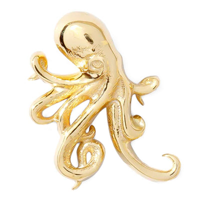 threadless: Octopus Pin in Gold