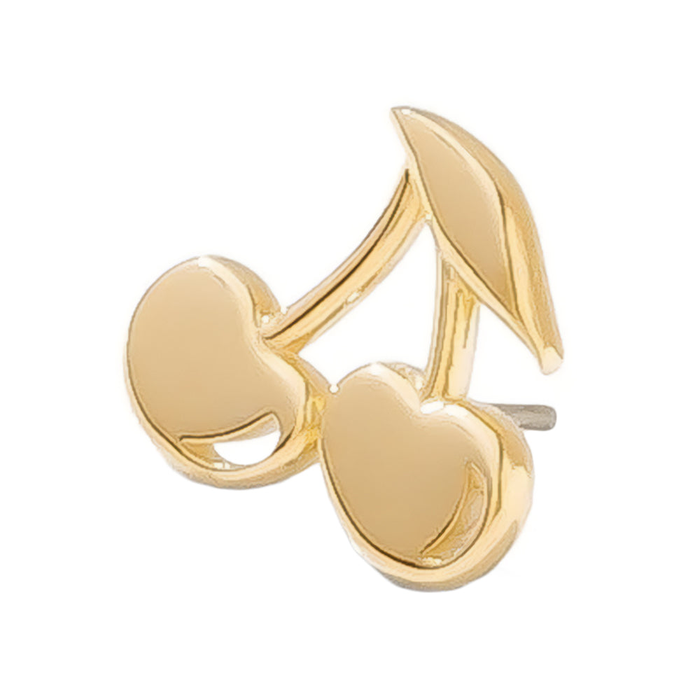 threadless: Cherries Pin in Gold