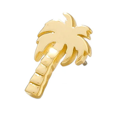 threadless: Palm Tree Pin in Gold