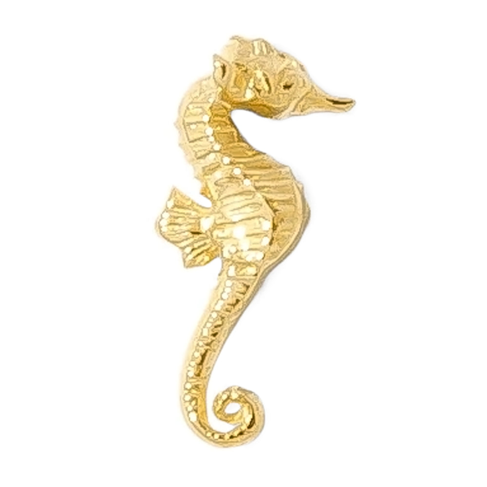 threadless: Seahorse Pin in Gold