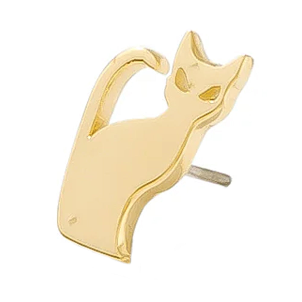 threadless: "Meow" Pin in Gold