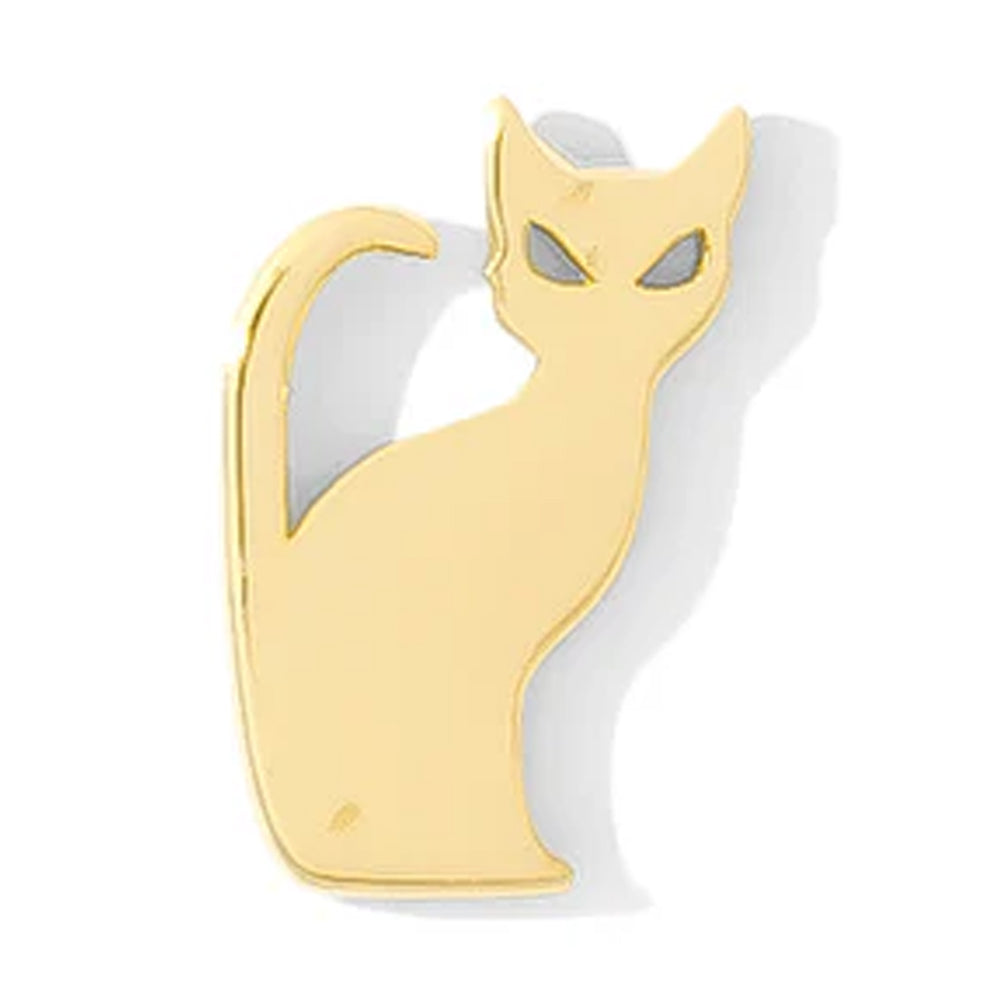 threadless: "Meow" Pin in Gold