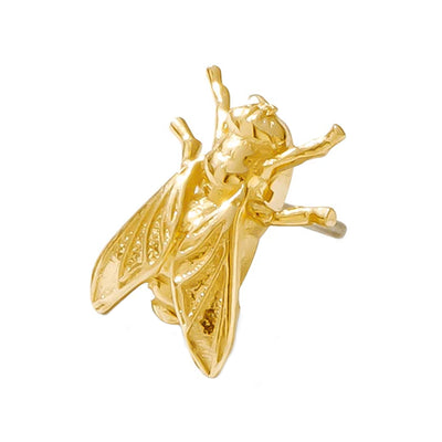 threadless: Fly Pin in Gold